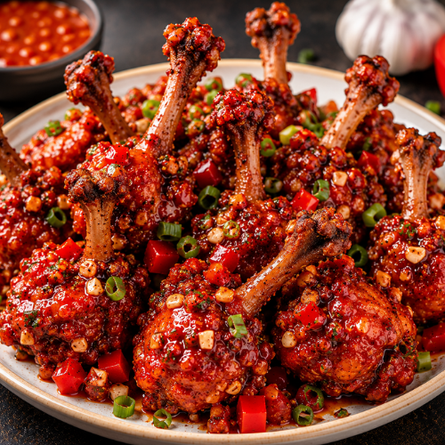 Red Pepper Chilli Garlic Lollypop