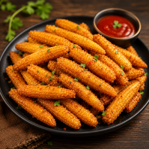 Golden Fried Baby Corn
